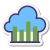 Gráfico de Barras do Cloud icon
