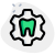 Dentistry software setting isolated on white background icon