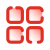 quatro quadrados icon