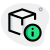 Dimension information of 3D printing cubic shape prototype icon