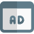 Online Advertisement in browser visible on internet icon