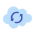 Sincronizzazione cloud icon