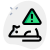Alert from the wild rat which contains the virus epidemic icon
