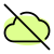 Cloud computing server offline isolated on a white backgound icon