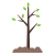растущее дерево icon