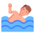 Schwimmen Rückansicht icon