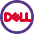 Dell an American multinational company deals in computers and related products and services icon