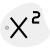 Superscript tool for denoting formulas in mathematical expression icon