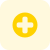 Hospital cross sign isolated on a white background icon