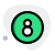 Billiards for the eight ball game layout icon
