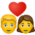 Paar-mit-Herz-Frau-Mann icon