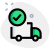 Shipping items loaded and checked with tick mark icon