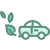 Eco car icon