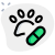 Medicine requirement for a wild animal disease icon
