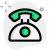 Rotary phone classical outdated phone model layout icon