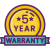 5 Year Warranty icon