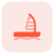 Windsurfing water sports games for summer layout icon