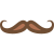 Moustache en croc icon