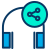 Headphones Share icon