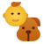 garçon et chien icon