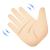 손 흔들기 밝은 피부색 icon