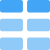 Horizontal block grid in tiles template layout icon