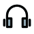 Studio quality headphone for enhanced experience device icon