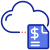 Cloud invoice icon