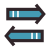 Flèches Tri Horizontal icon