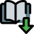 外部下载电子书隔离在白色背景图书馆填充塔尔维沃 icon