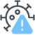 コロナウイルス警告 icon