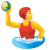 Mann, der Wasserpolo spielt icon