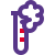 Foam formation on a testing tube in a lab icon