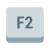 tecla f2 icon