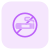 No smoking zone of the shopping mall icon