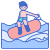 внешний-серфер-водные виды спорта-флатиконы-линейный-цвет-плоские-значки-5 icon