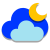 Частичная облачность ночью icon
