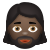 femme-à-barbe-peau-foncée icon