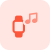 Digital Music playback controls on smartwatch device icon