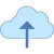 In die Cloud laden icon