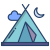 Tente de camping icon
