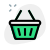 Shopping basket of different size for purchasing items icon