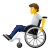 persona su sedia a rotelle manuale icon
