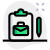 Clipboard with pencil of a daily work sheet icon