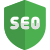 Secured search engine optimization with firewall patch icon