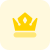 Royal king crown with gem isolated on white background icon