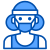 外部ランナーマスクアバターxnimrodx-blue-xnimrodx icon