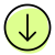 Down arrow direction button to download and save icon