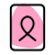 Cancer patient file isolated on a white background icon