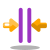 Fusionner verticalement icon